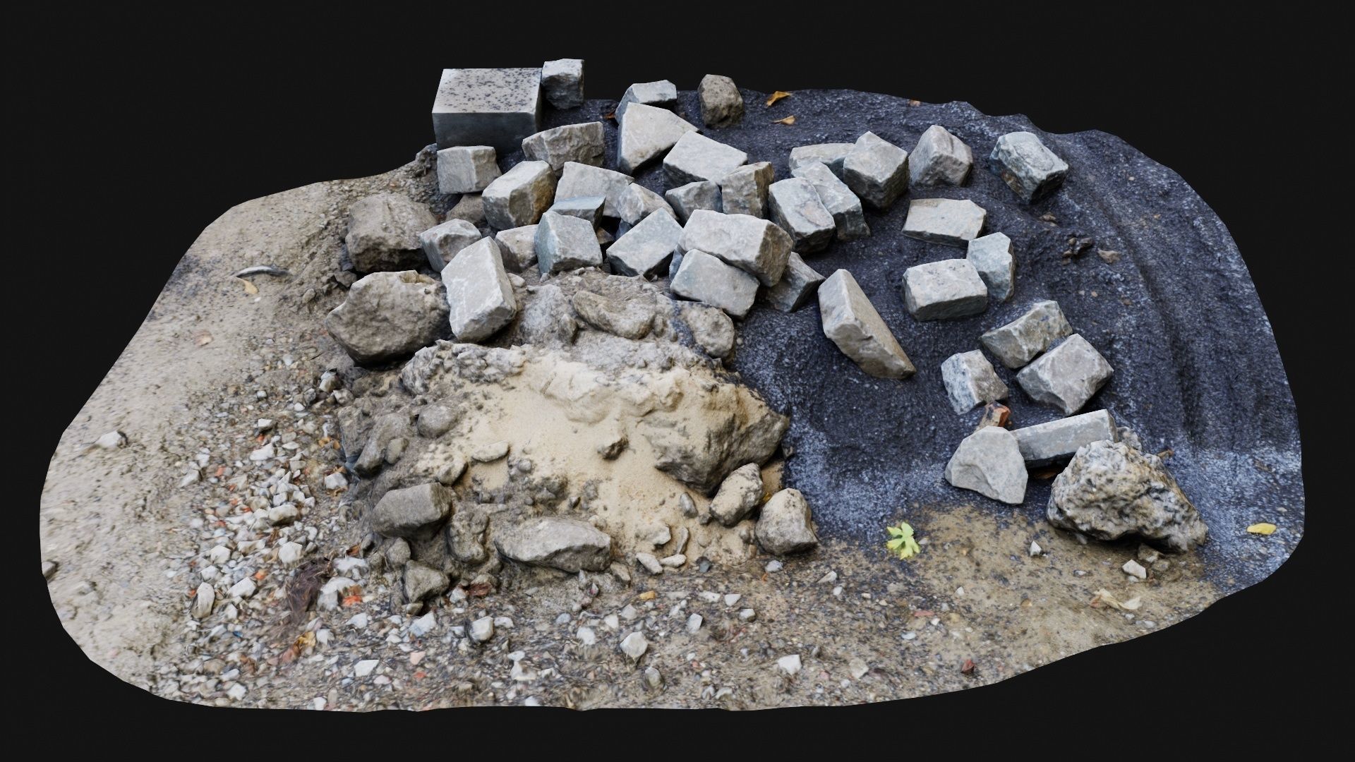 Grind and Stones Low-poly 3D model_3