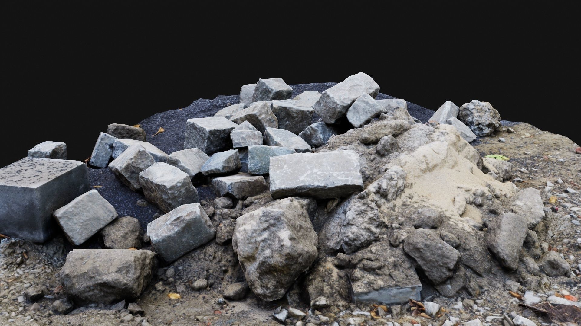 Grind and Stones Low-poly 3D model_2
