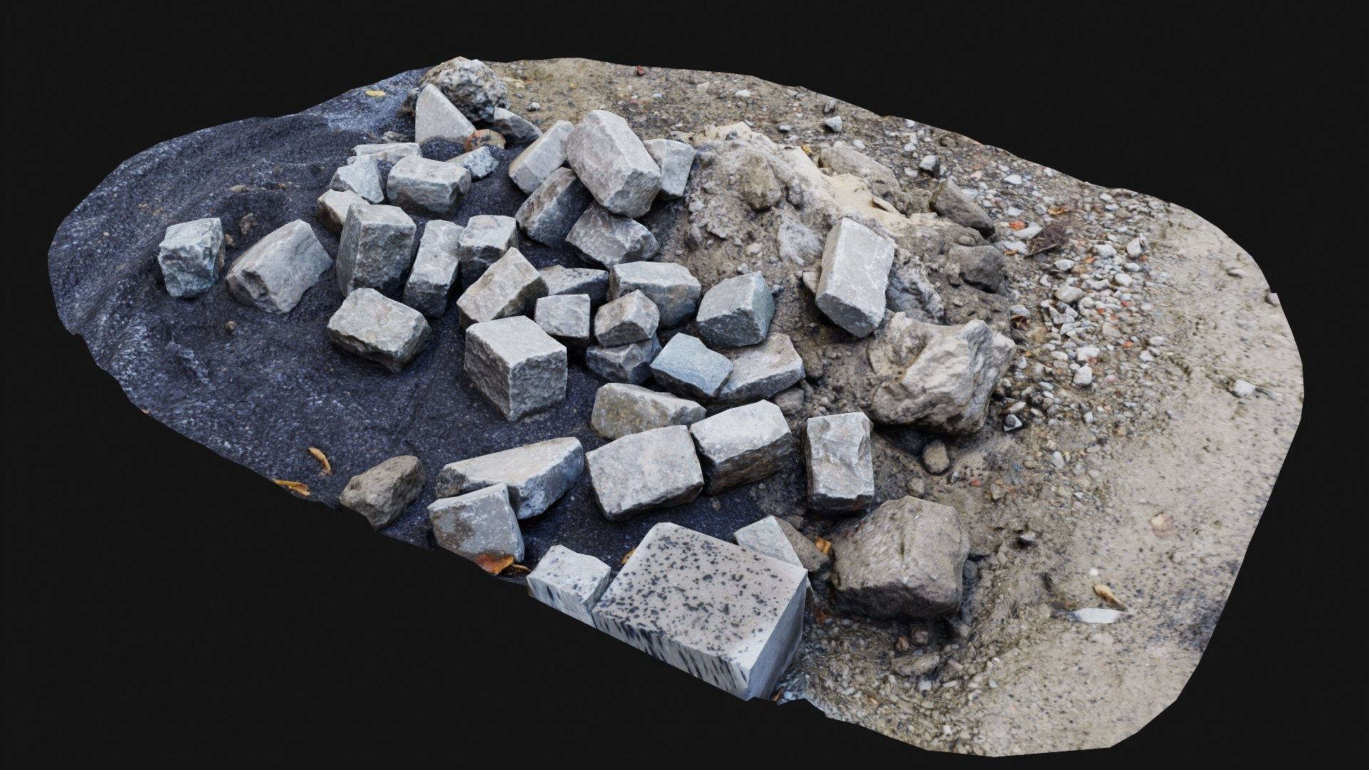 Grind and Stones Low-poly 3D model_1