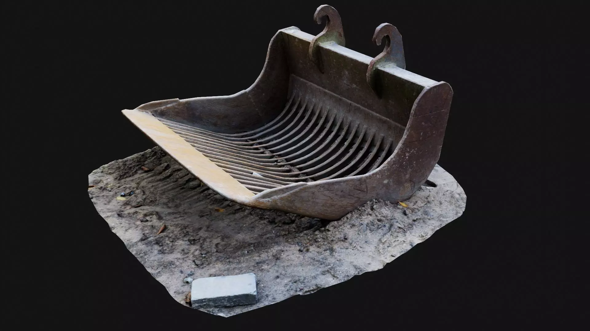 Grille shovel Low-poly 3D model