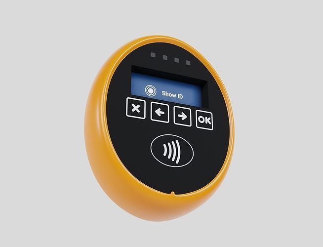 Wall Card ID Validator Reader 3D model