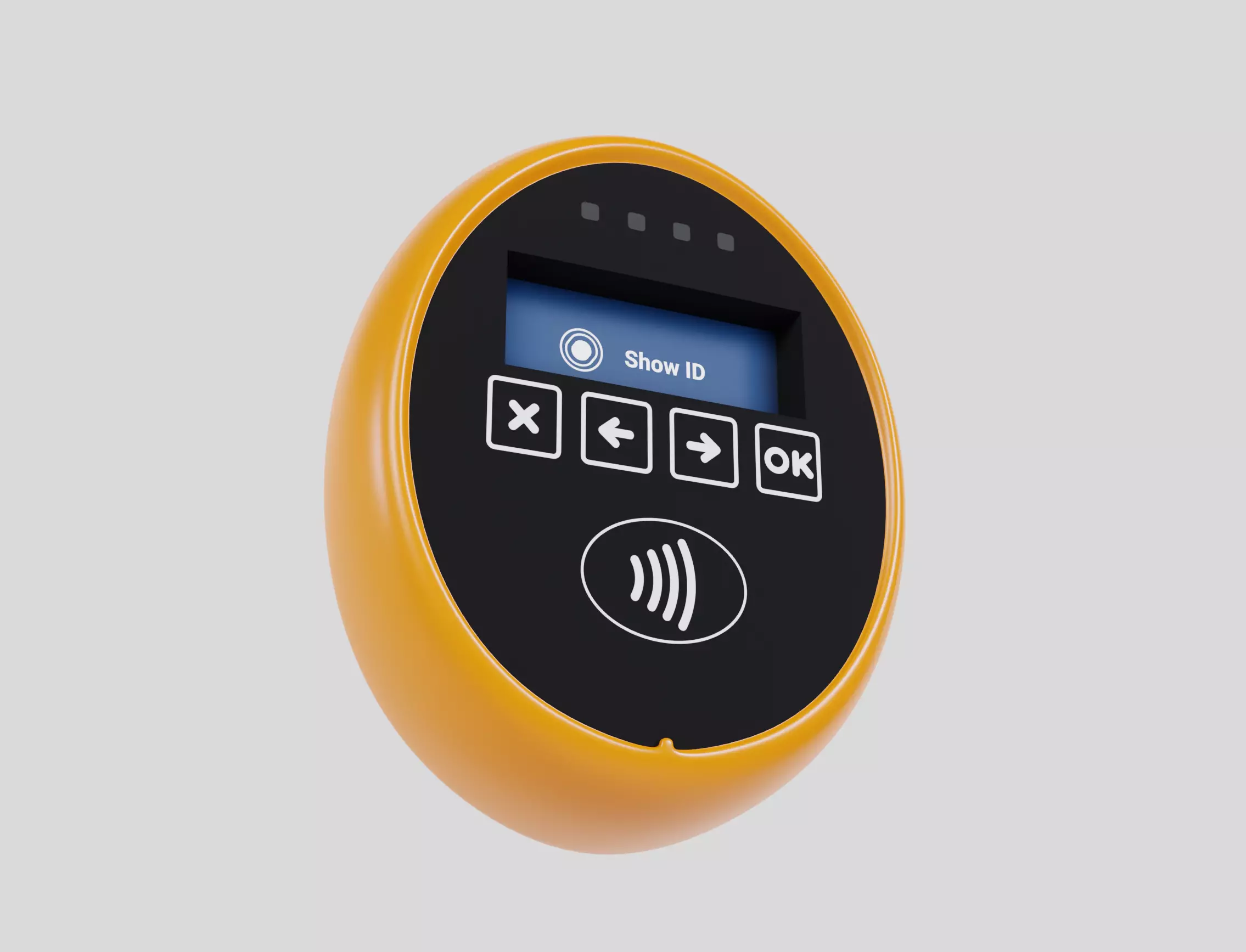 Wall Card ID Validator Reader 3D model_0