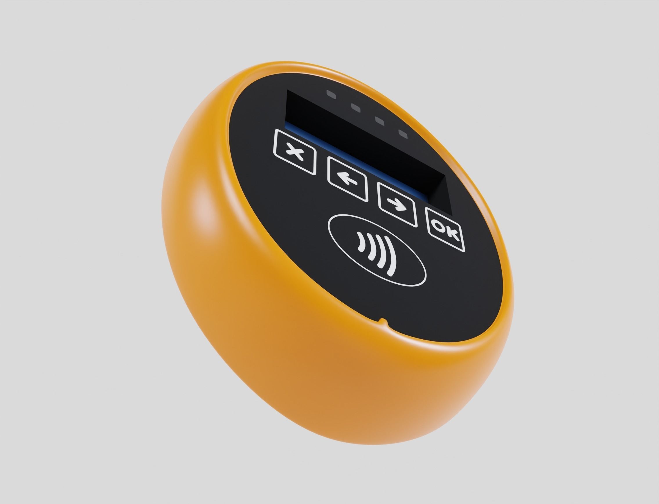 Wall Card ID Validator Reader 3D model_3