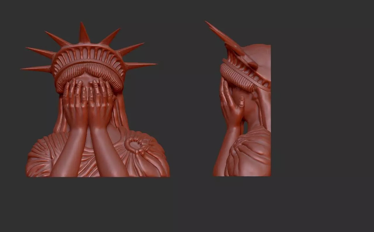 statue of liberty 3D print model