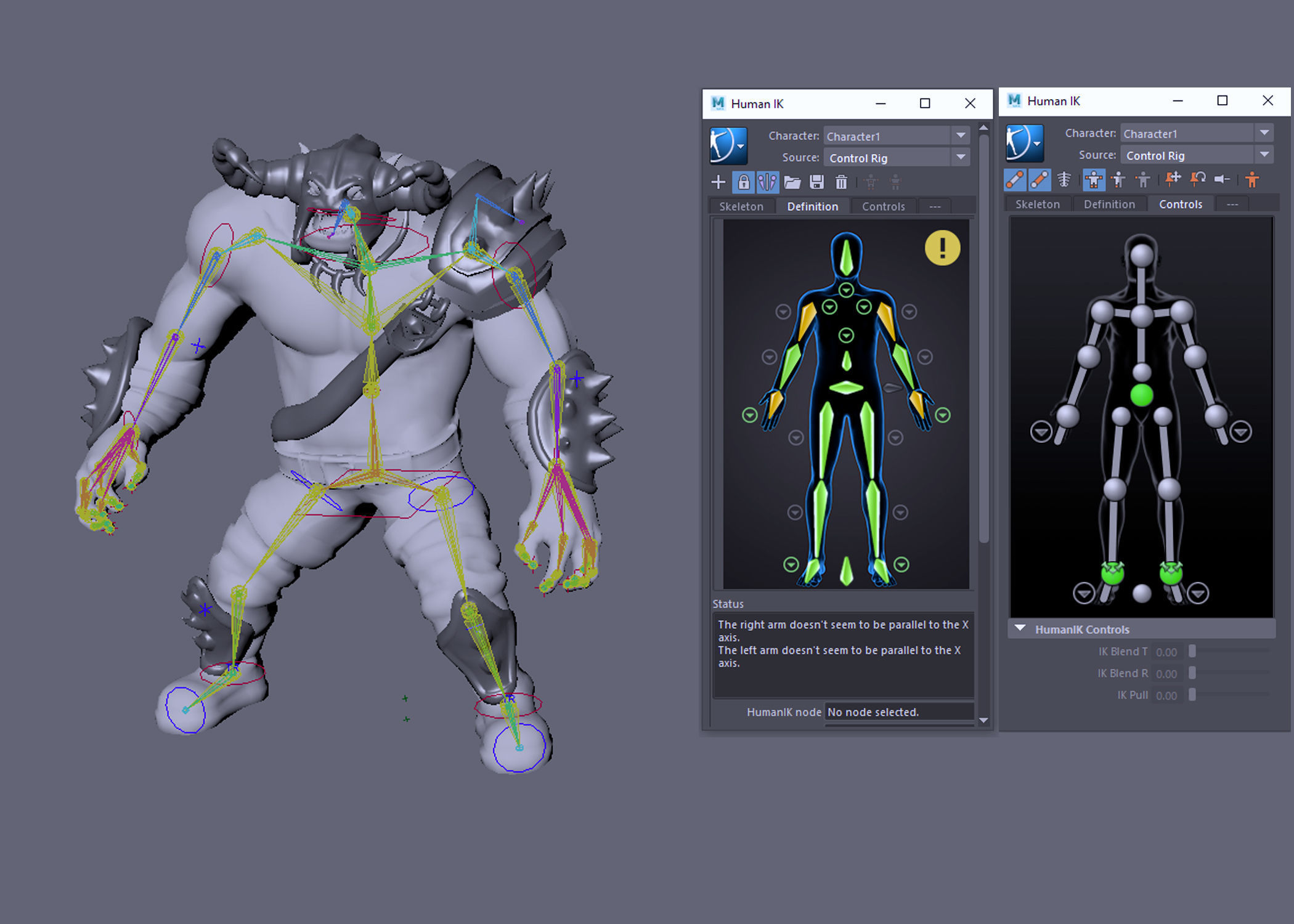 Orc Warrior Low-poly 3D model_9