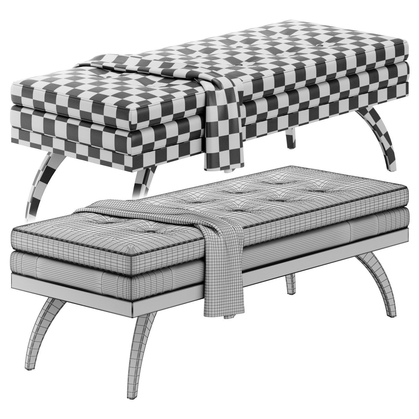 Dayton Bench by Precedent Furniture 3D model_4