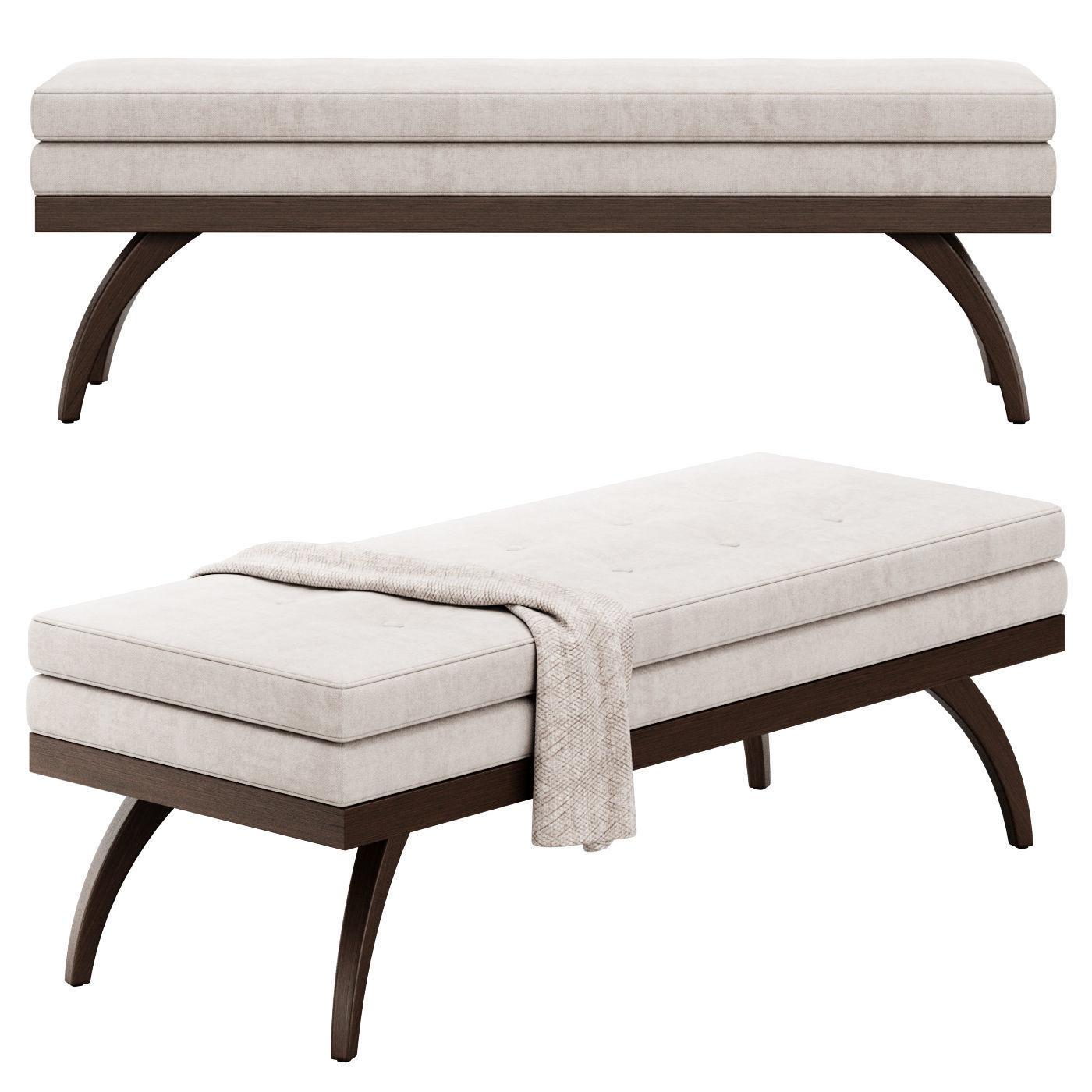 Dayton Bench by Precedent Furniture 3D model_2