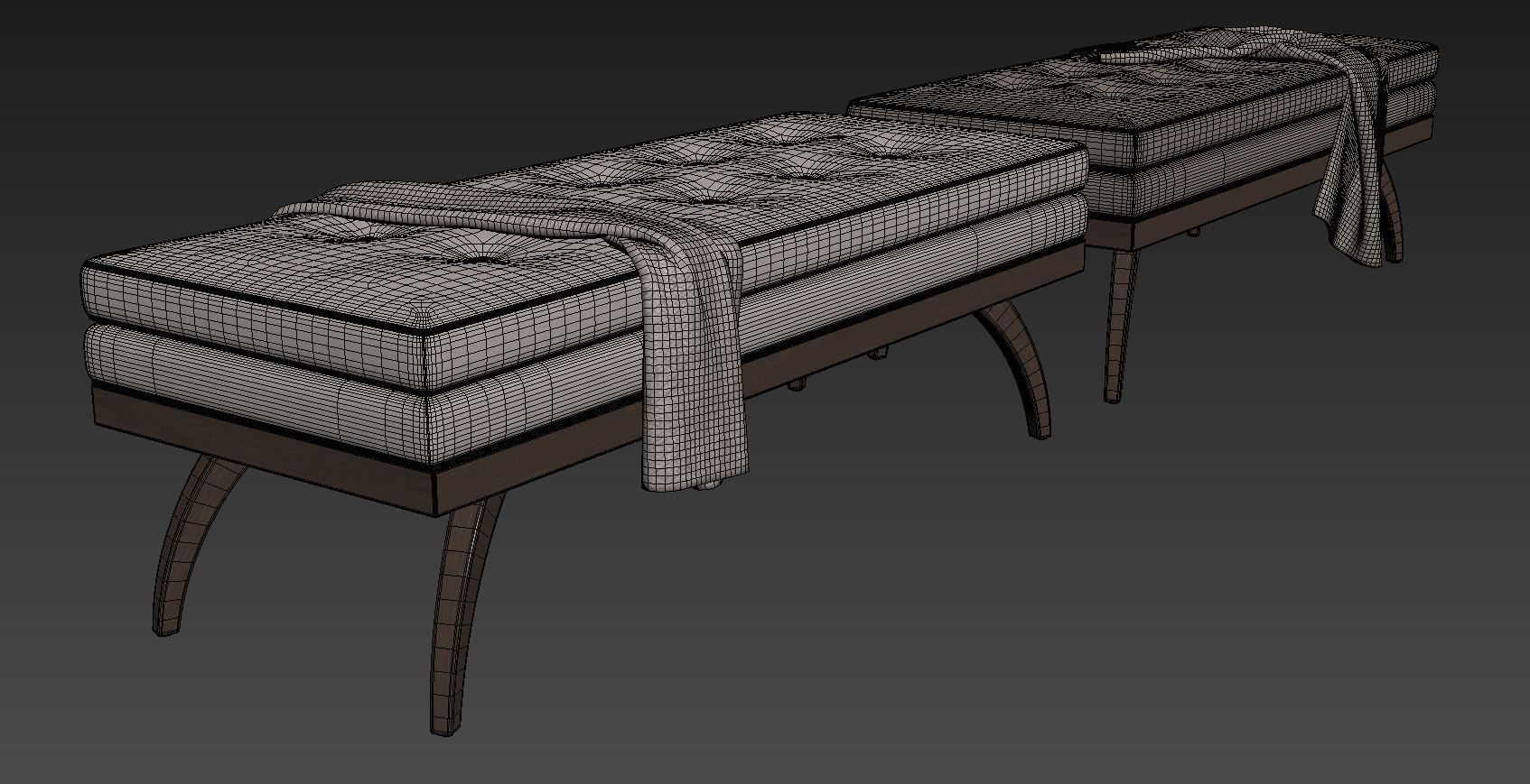 Dayton Bench by Precedent Furniture 3D model_8