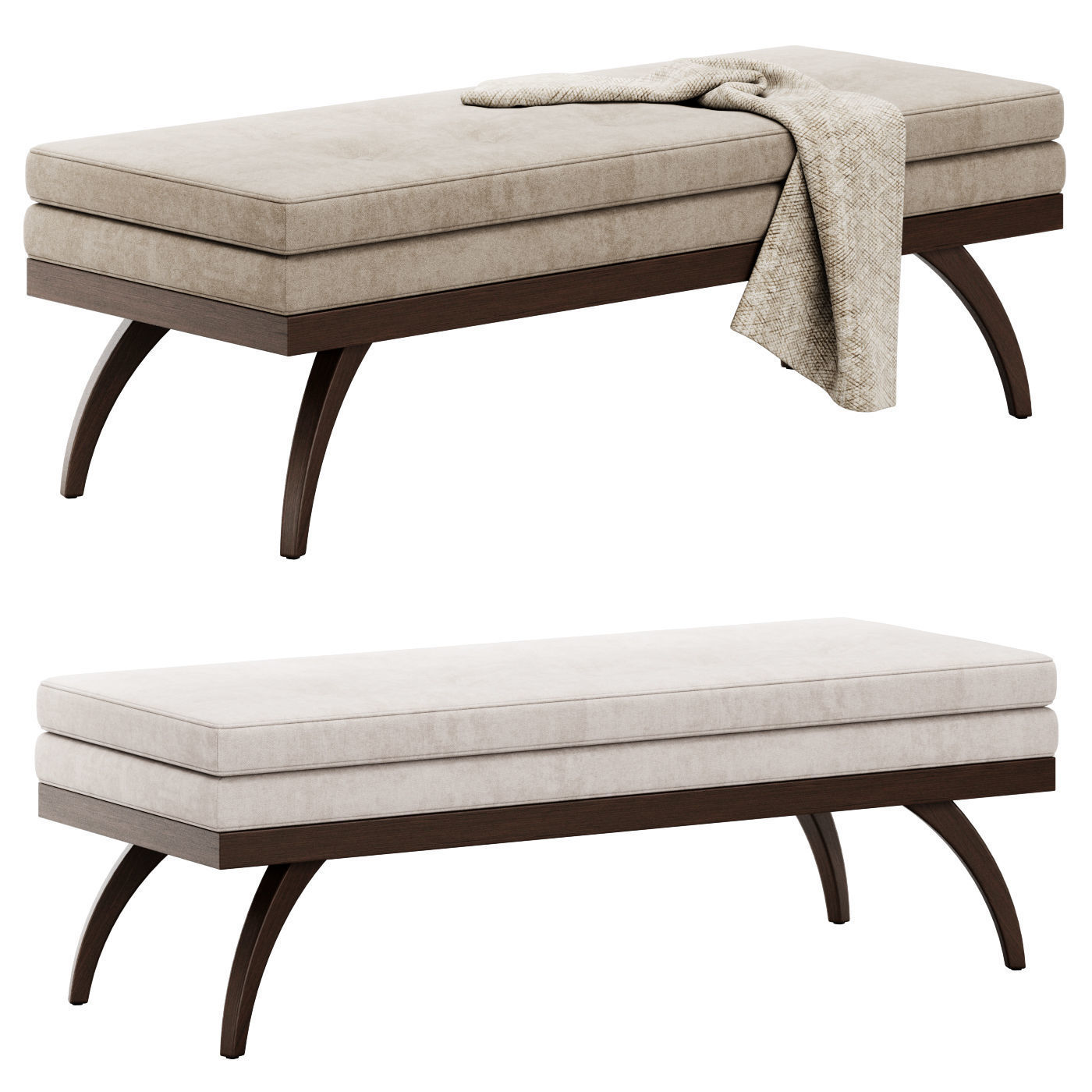 Dayton Bench by Precedent Furniture 3D model_1