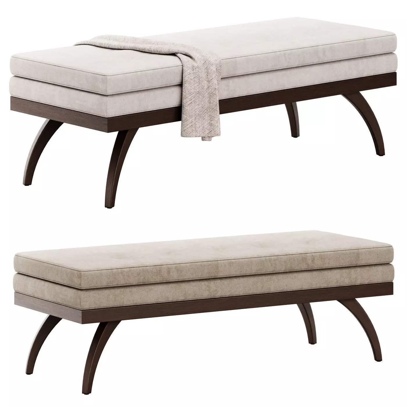 Dayton Bench by Precedent Furniture 3D model_0