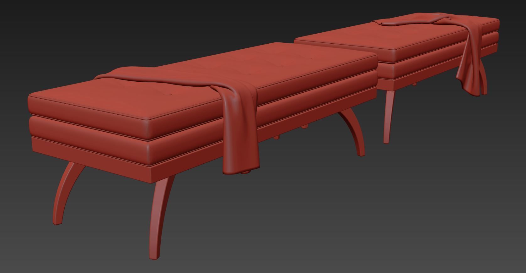 Dayton Bench by Precedent Furniture 3D model_9