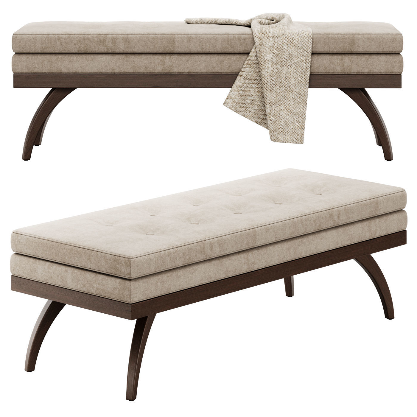 Dayton Bench by Precedent Furniture 3D model_6