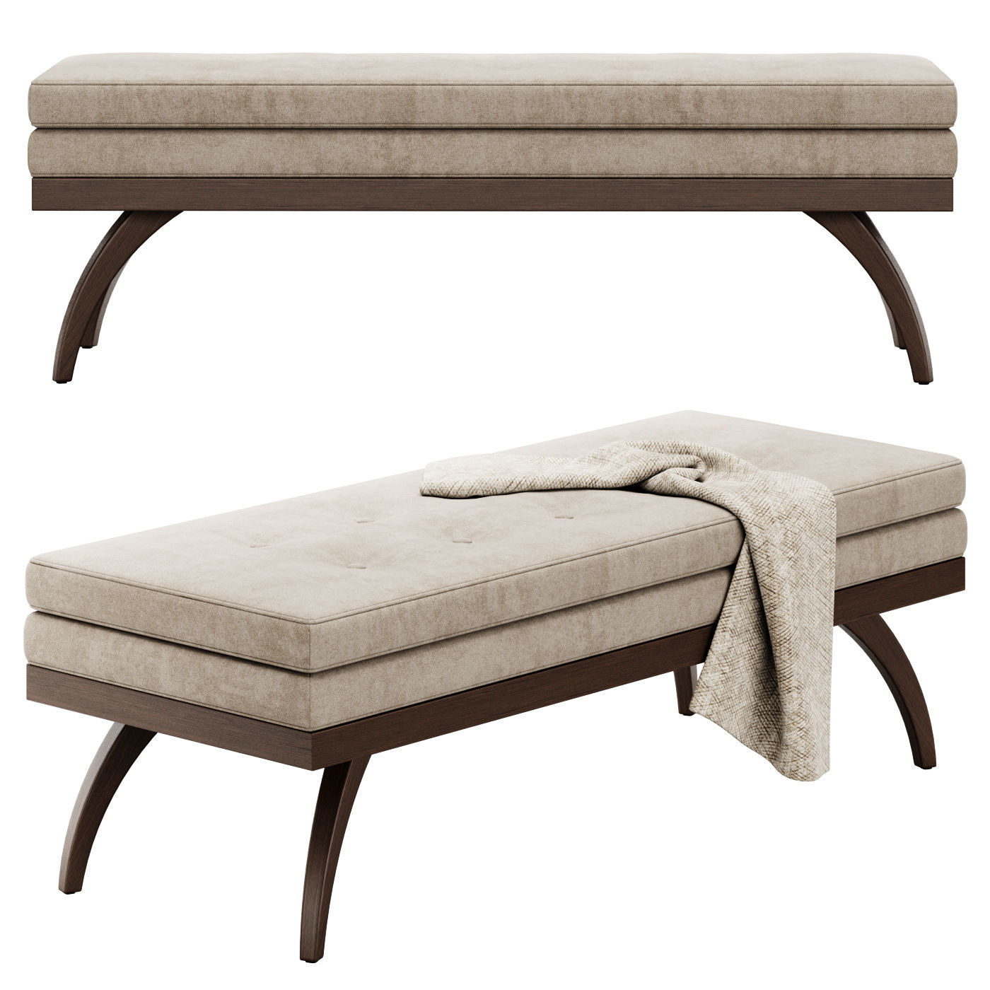 Dayton Bench by Precedent Furniture 3D model_3