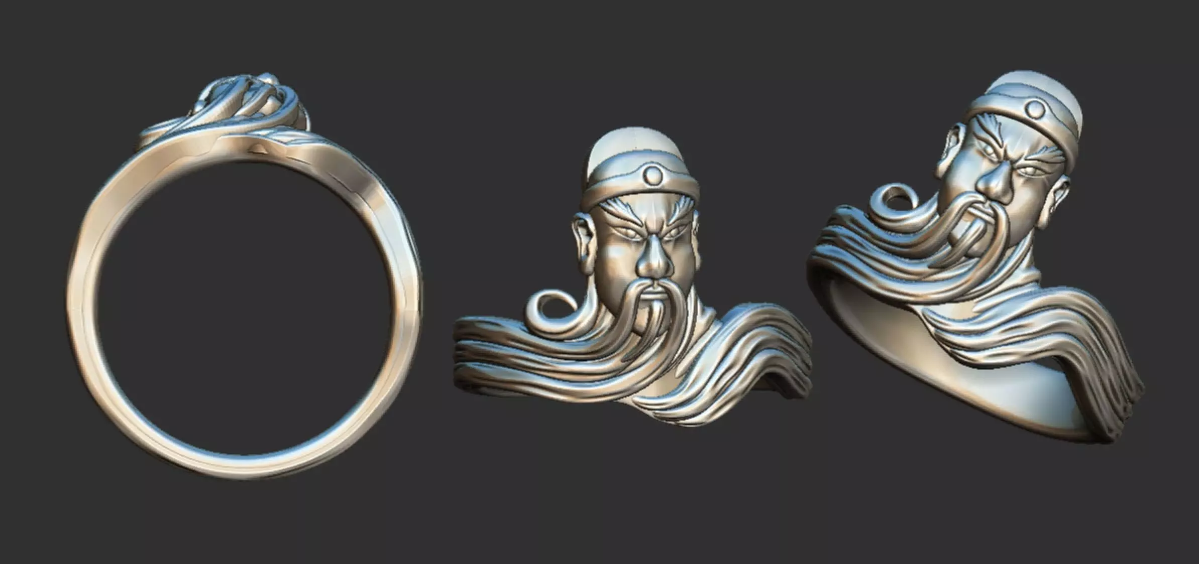 GUAN YU rings models younger GUANGONG The duke guan 3D print model