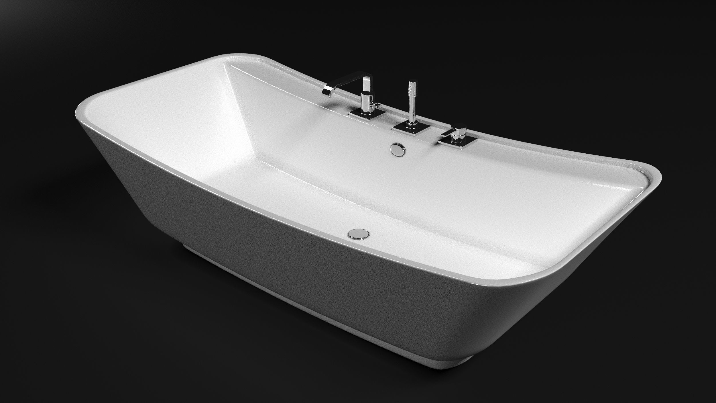 Bathtub 3D model_2