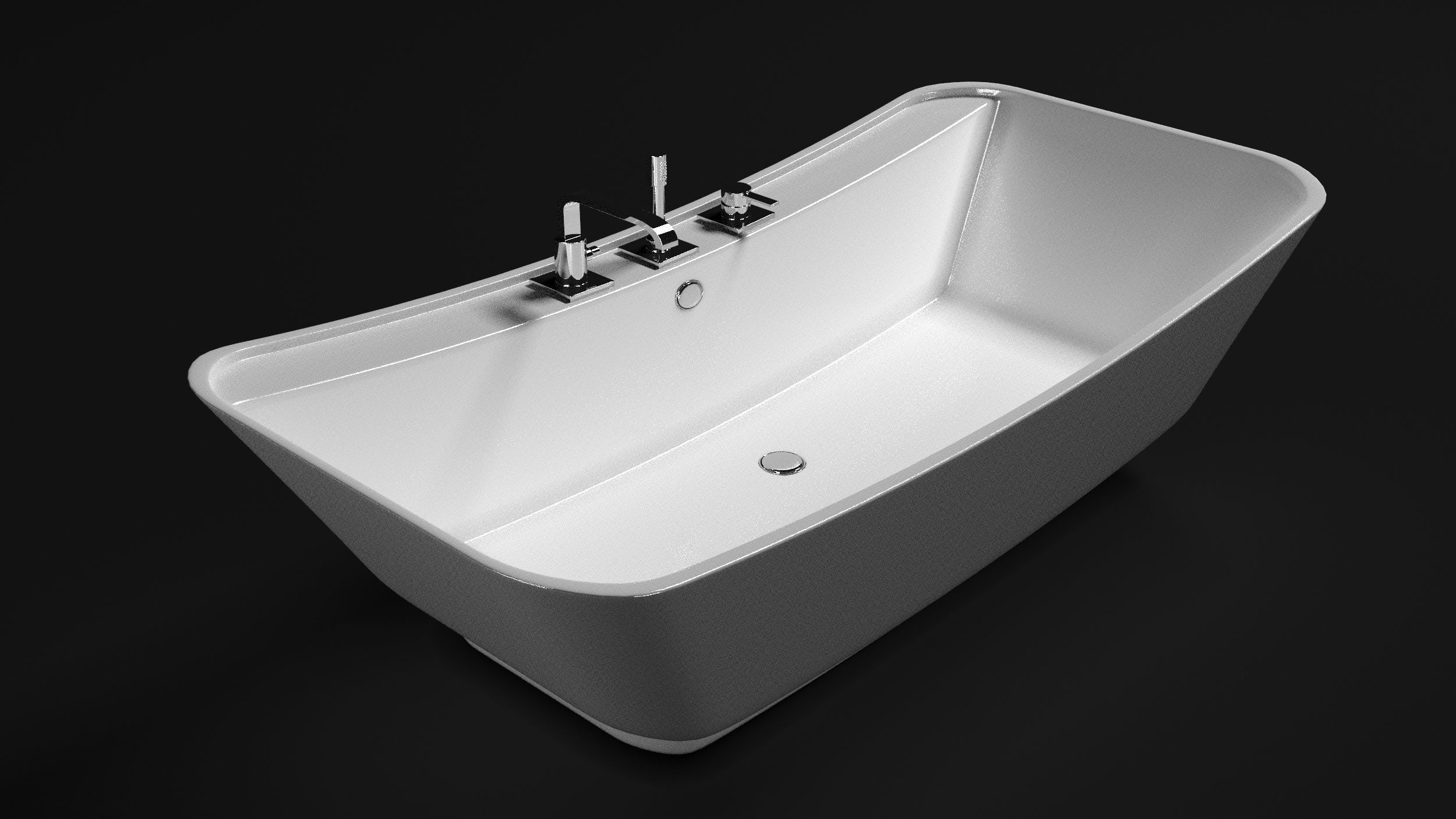 Bathtub 3D model_1