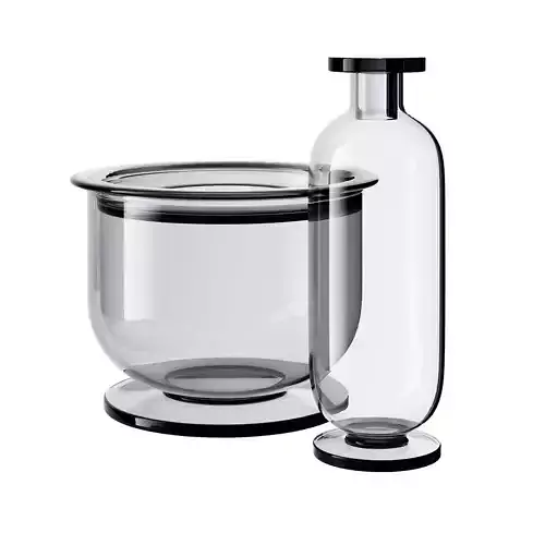 Puck Ice Bucket and Decanter by Tom Dixon