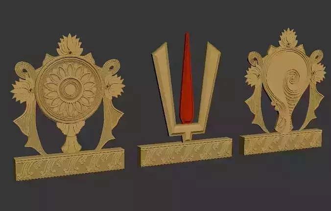 Shankha Chakra Namaha - 3D models