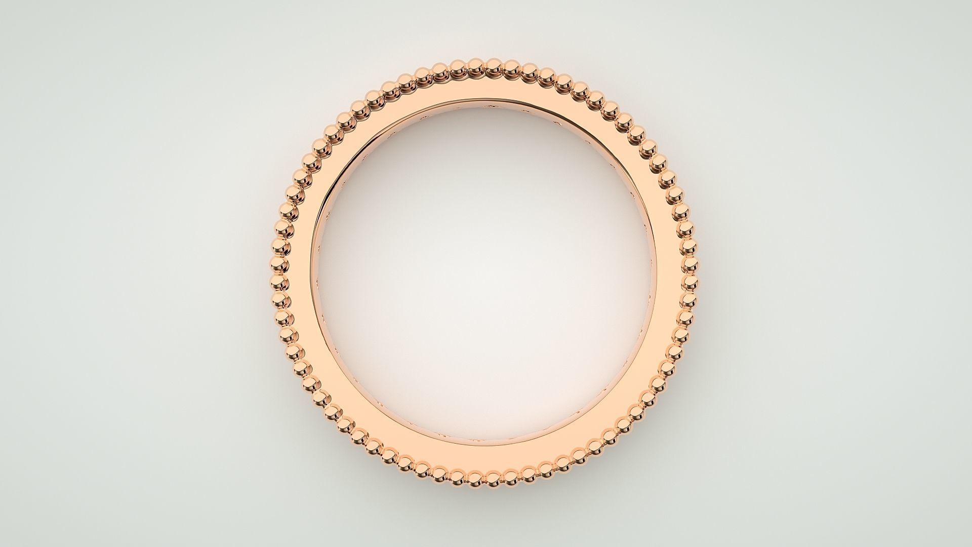 Eternity Band Diamond Ring 3dm stl render detail 3D print model_1