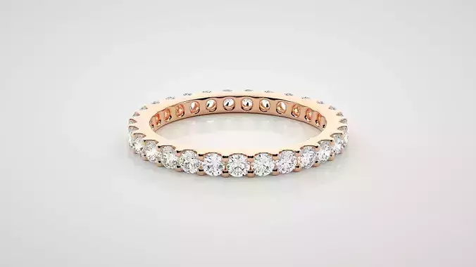 Eternity Band Diamond Ring 3dm stl render detail