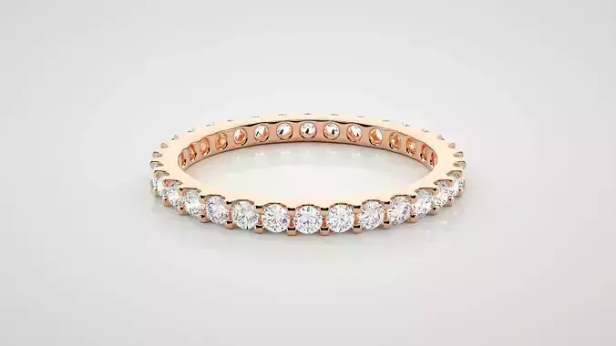 Eternity Band Diamond Ring 3dm stl render detail