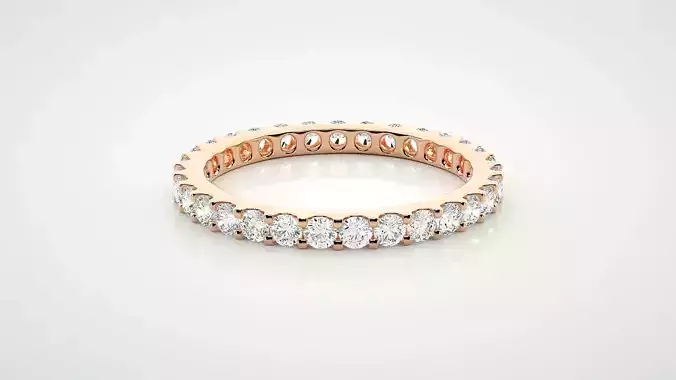 Eternity Band Diamond Ring 3dm stl render detail