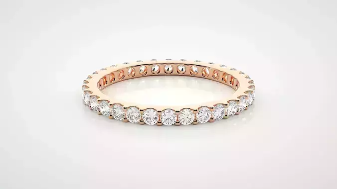 Eternity Band Diamond Ring 3dm stl render detail