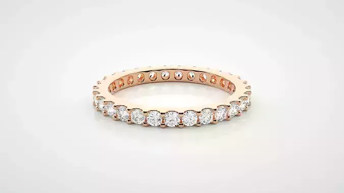 Eternity Band Diamond Ring 3dm stl render detail