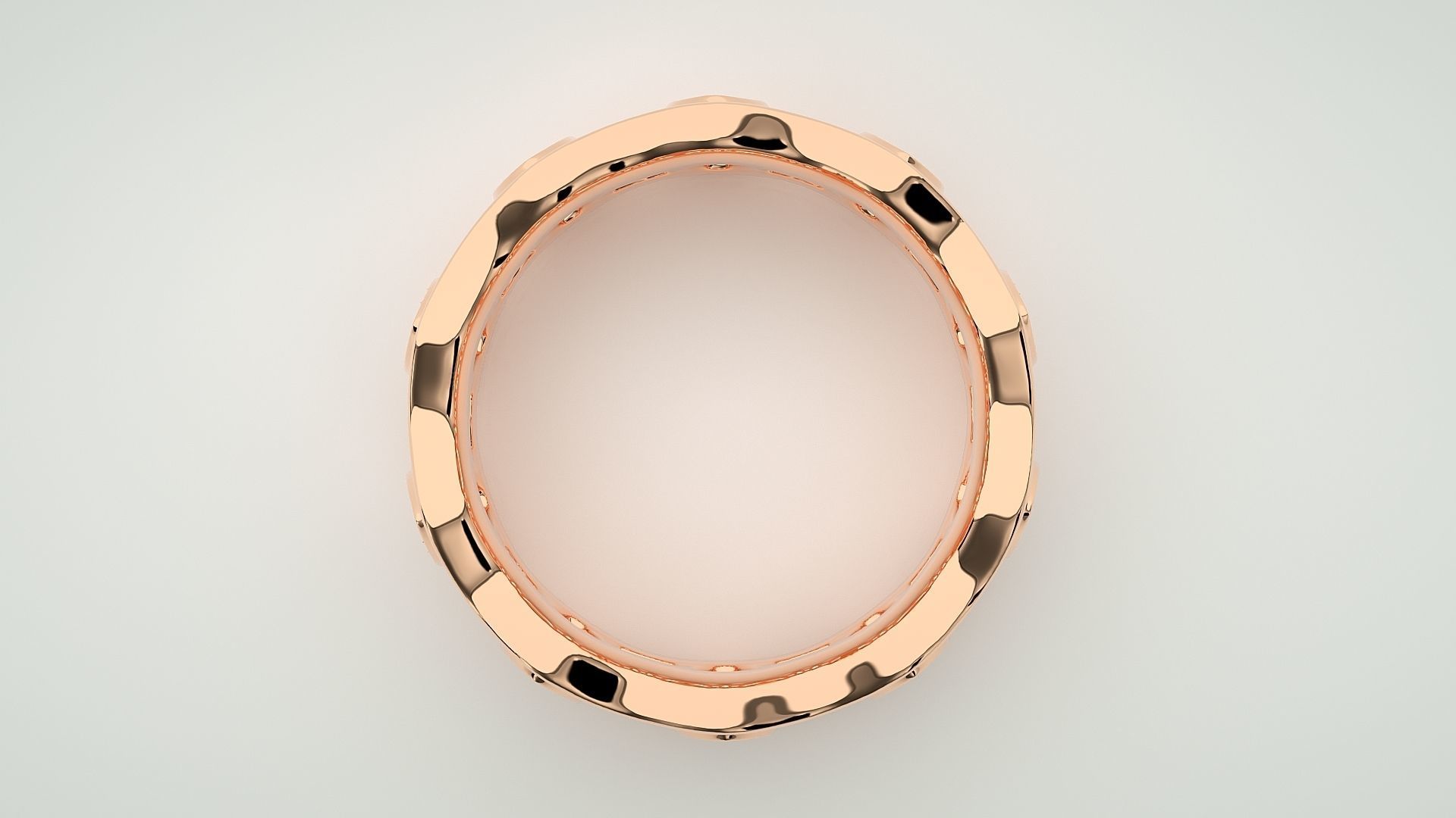 Marquise Eternity Band Diamond Ring 3dm stl render detail 3D print model_1