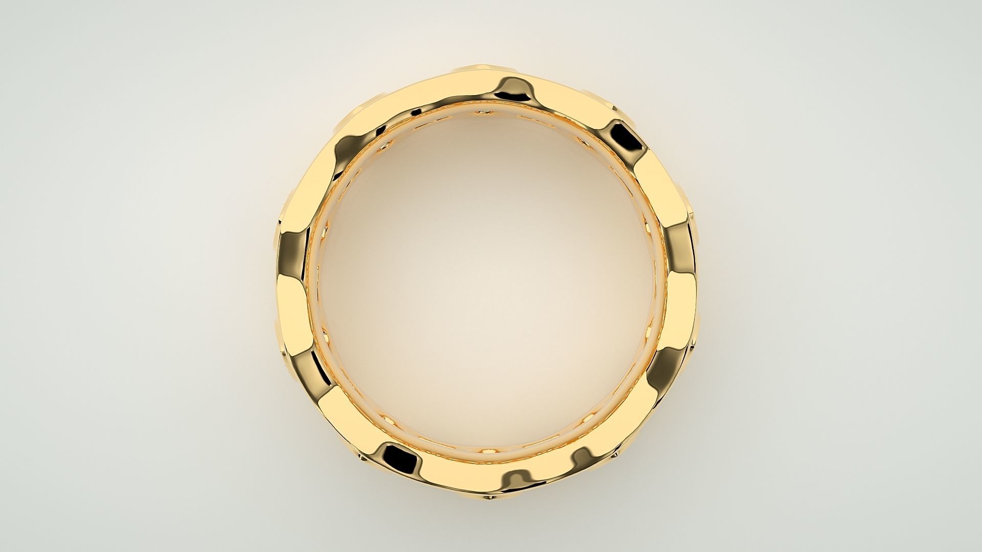 Marquise Eternity Band Diamond Ring 3dm stl render detail 3D print model_8