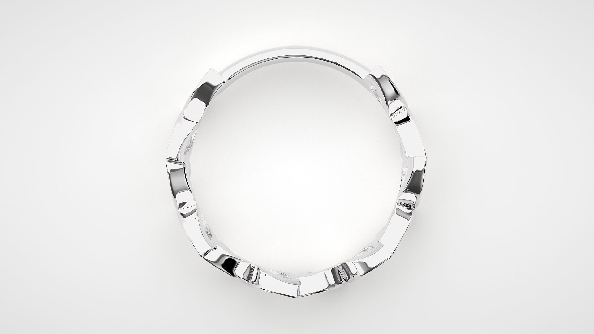 Eternity Band Diamond Ring 3dm stl render detail 3D print model_5