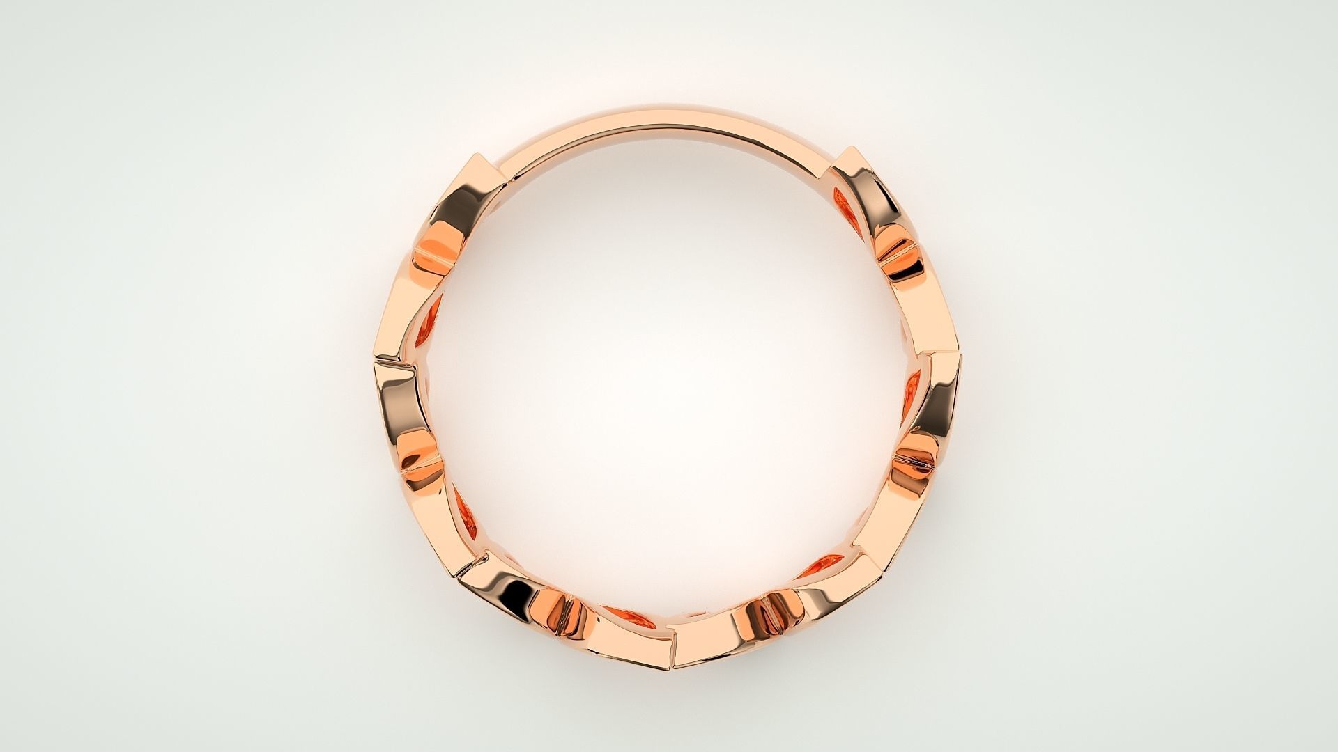 Eternity Band Diamond Ring 3dm stl render detail 3D print model_1