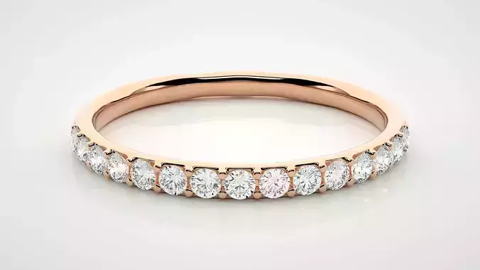 Eternity Band Diamond Ring 3dm stl render detail 3D print model