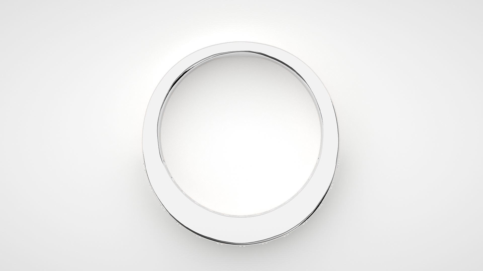 Eternity Band Diamond Ring 3dm stl render detail 3D print model_5