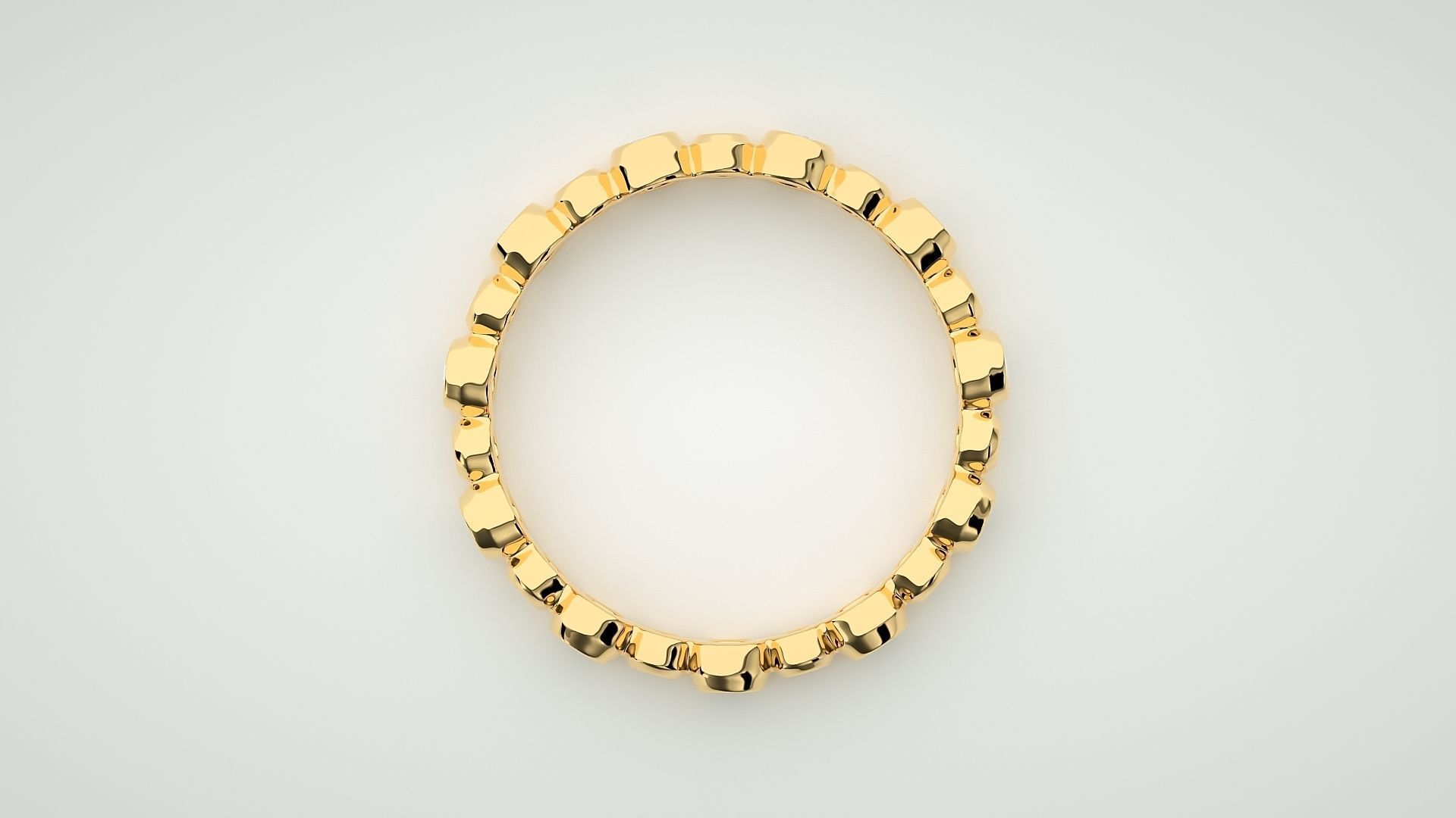 Eternity Band Diamond Ring 3dm stl render detail 3D print model_8