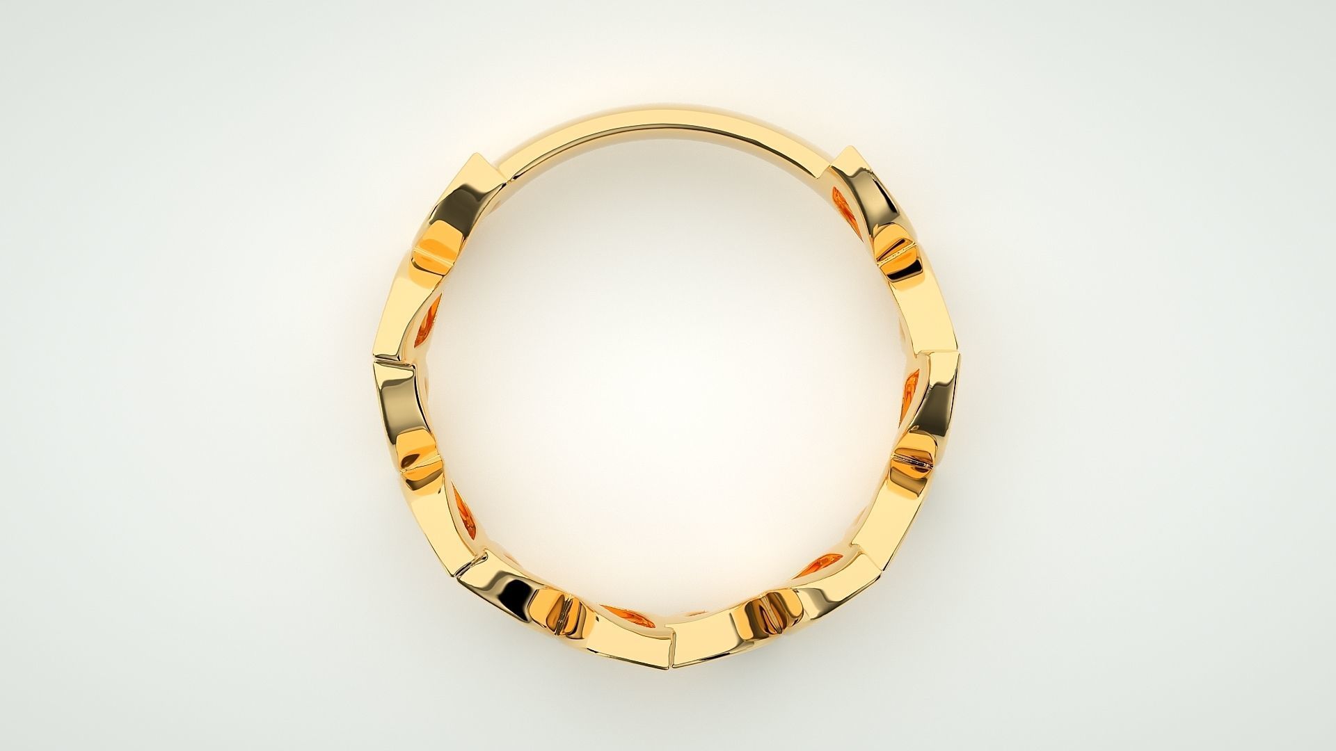 Eternity Band Diamond Ring 3dm stl render detail 3D print model_8