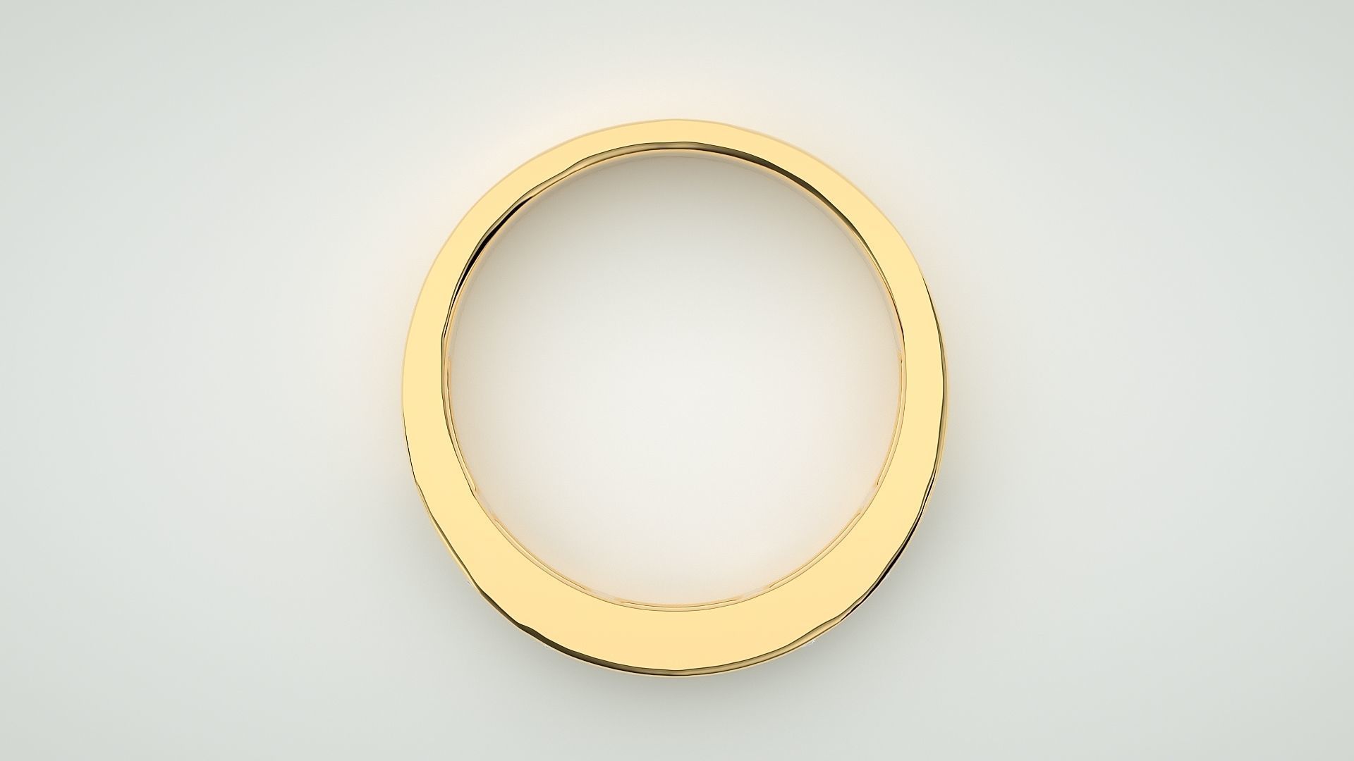 Baguette Eternity Band Diamond Ring 3dm stl render detail 3D print model_8