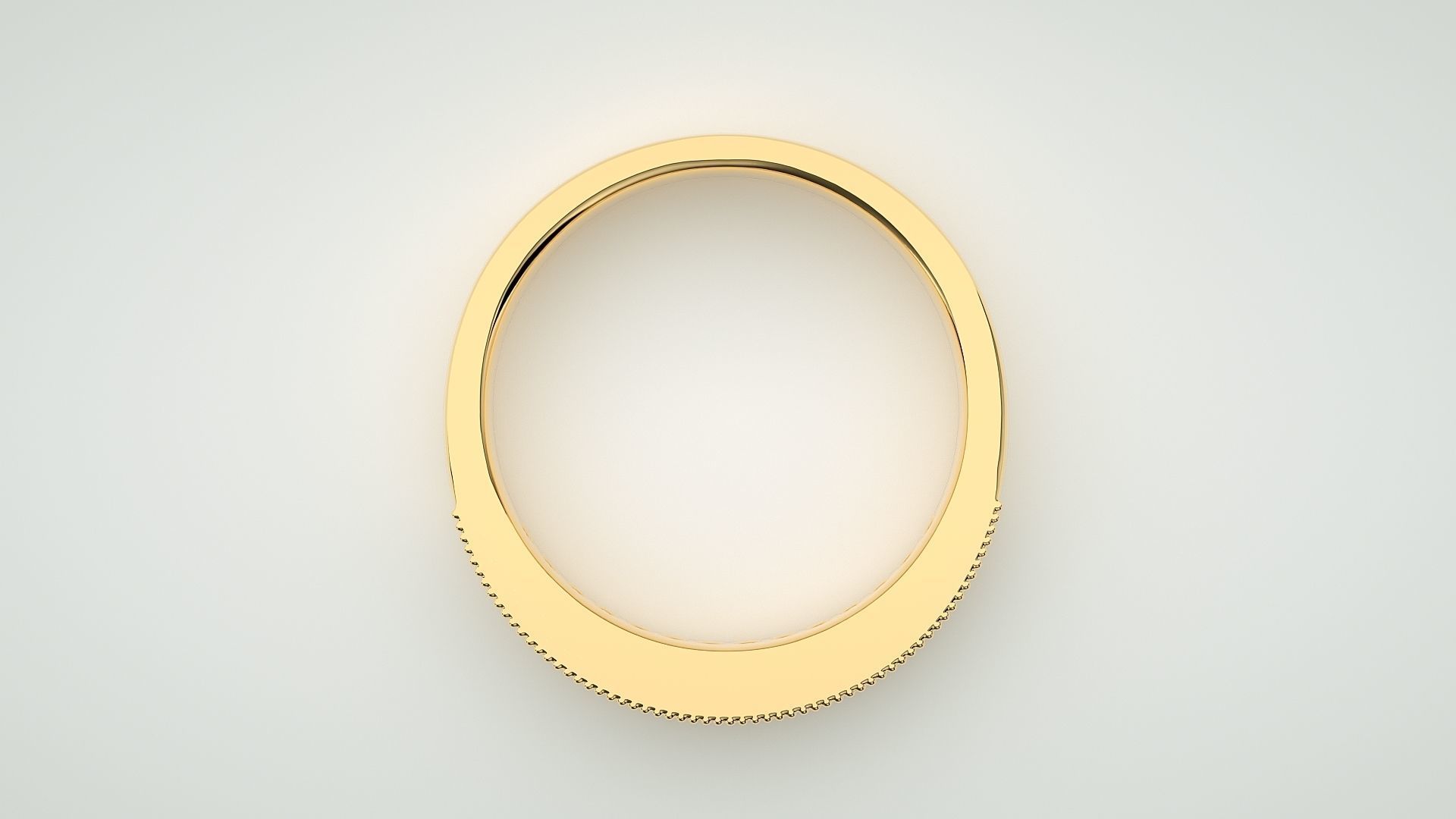 Princess Eternity Band Diamond Ring 3dm stl render detail 3D print model_8