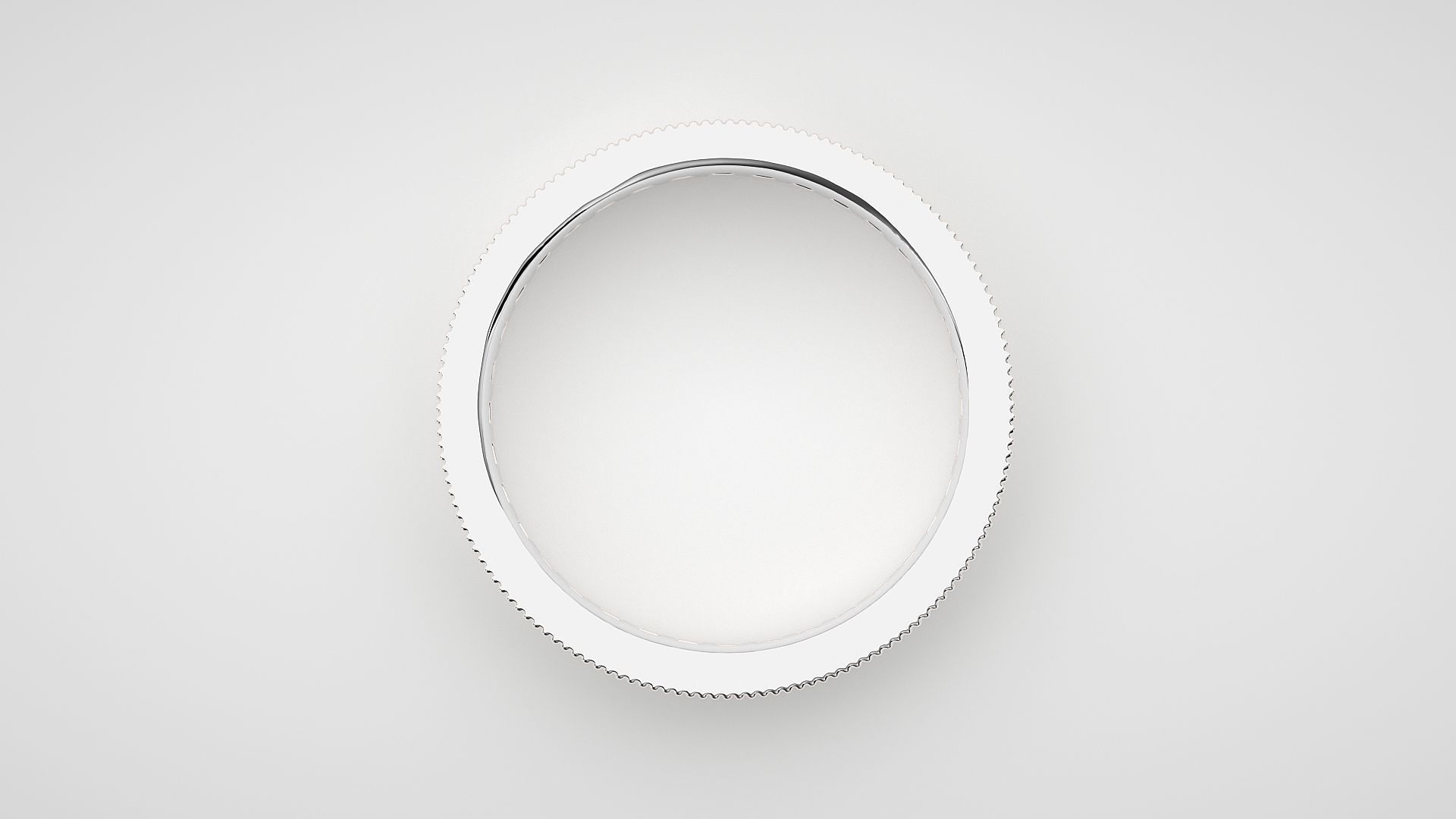 Princess Eternity Band Diamond Ring 3dm stl render detail 3D print model_5