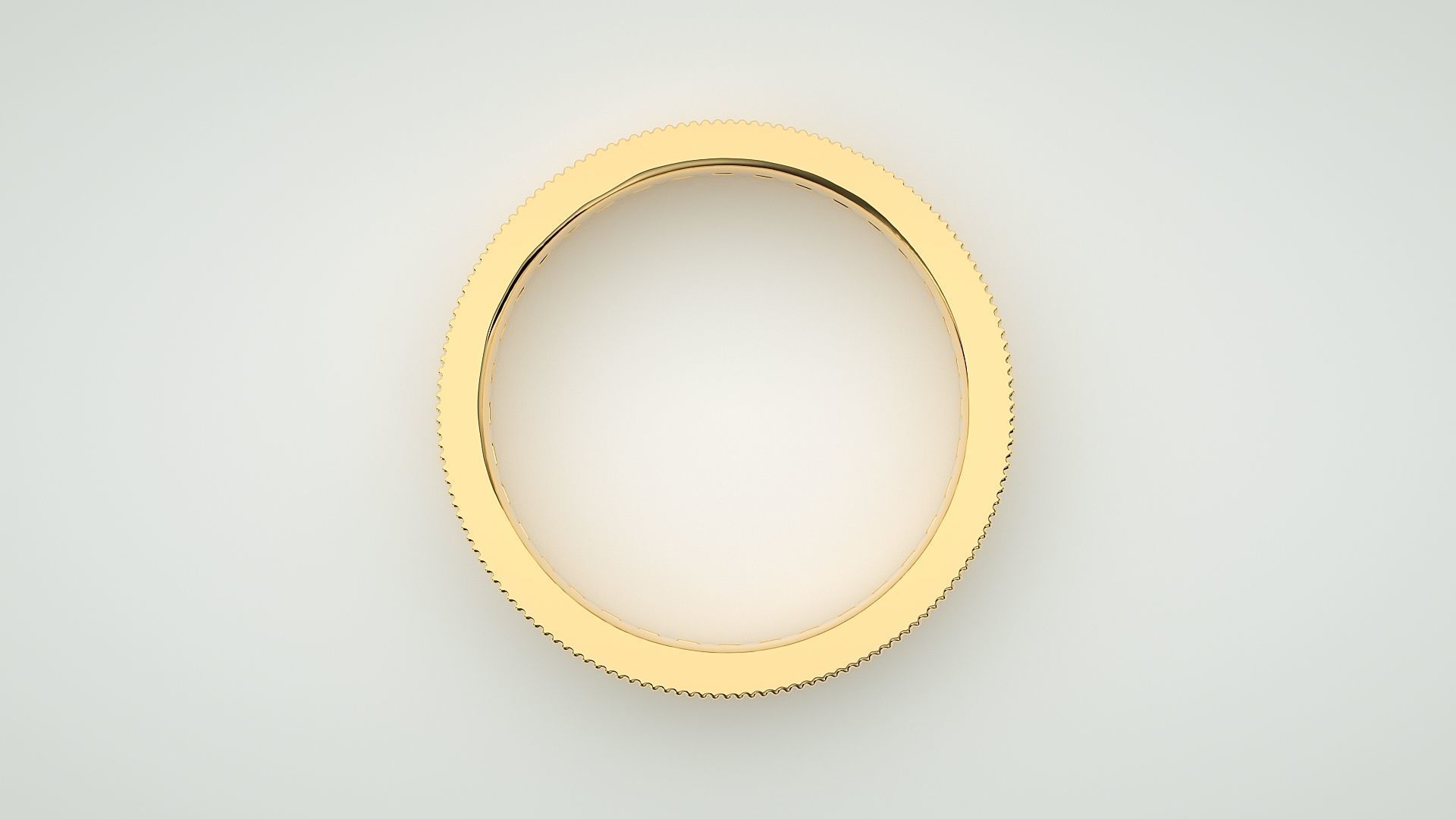 Princess Eternity Band Diamond Ring 3dm stl render detail 3D print model_8