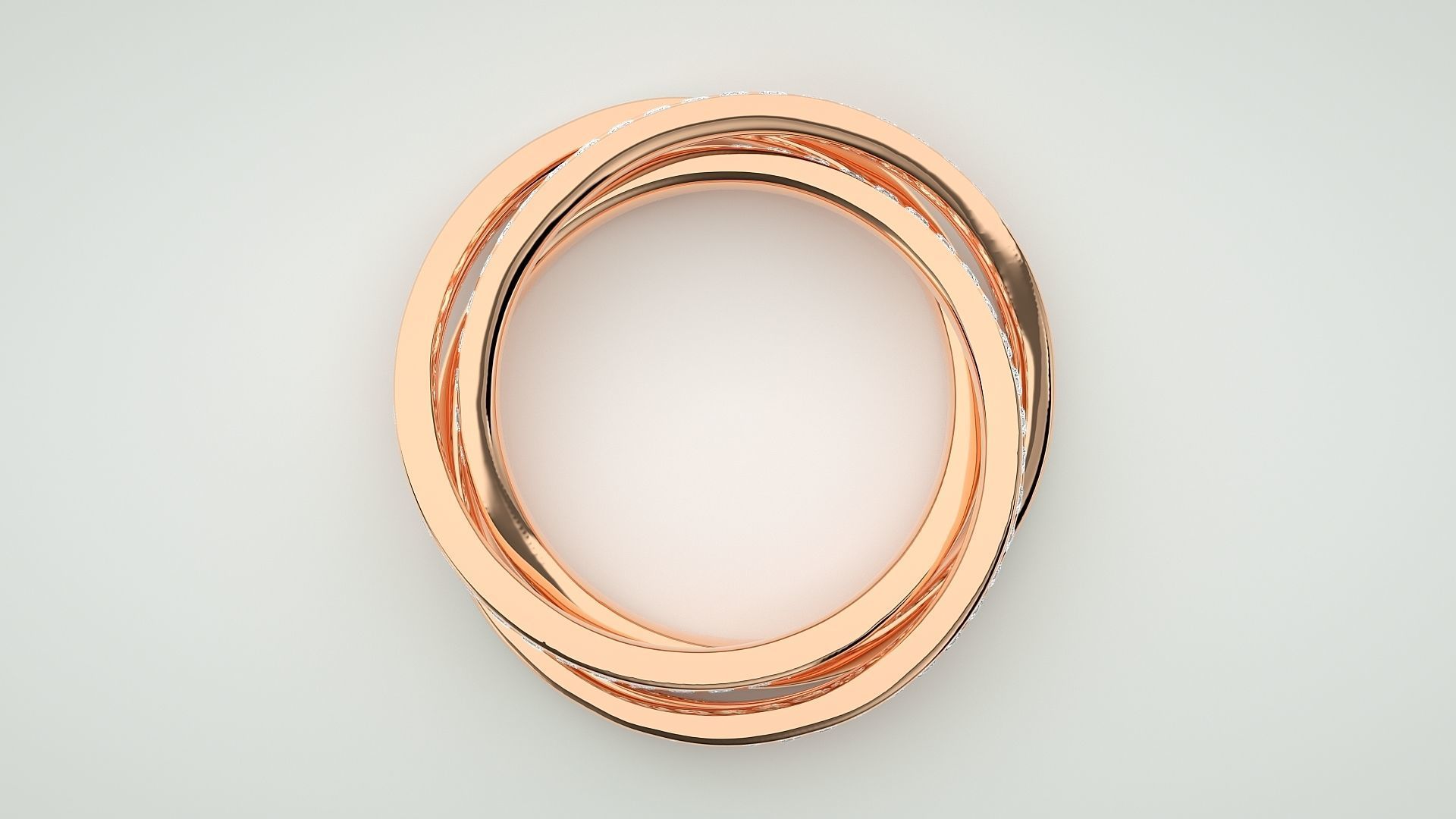 Stackable Diamond Ring 3dm stl render detail 3D print model_1