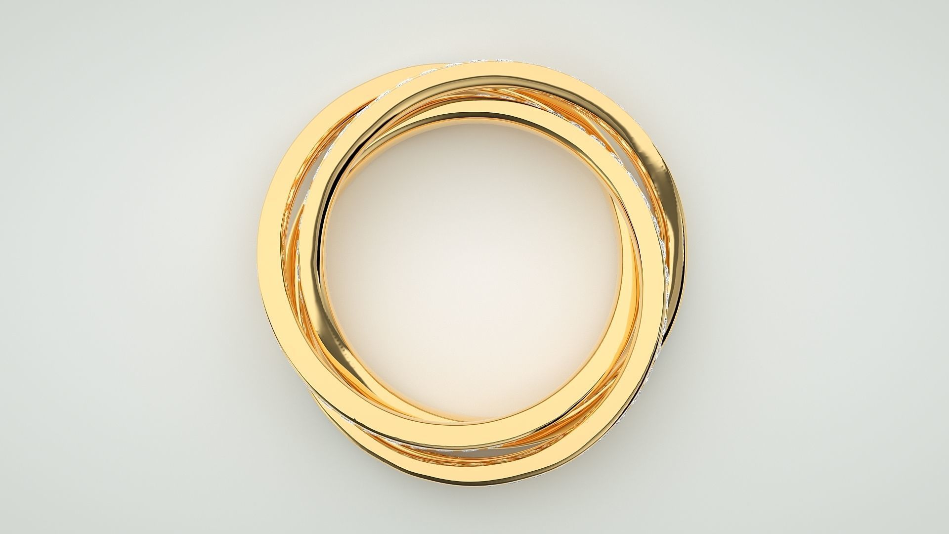 Stackable Diamond Ring 3dm stl render detail 3D print model_8