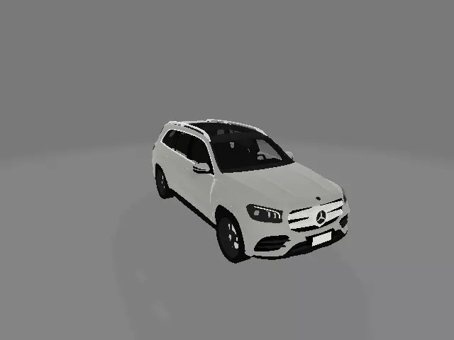 mercedes-benz mercedes suv Low-poly 3D model_0