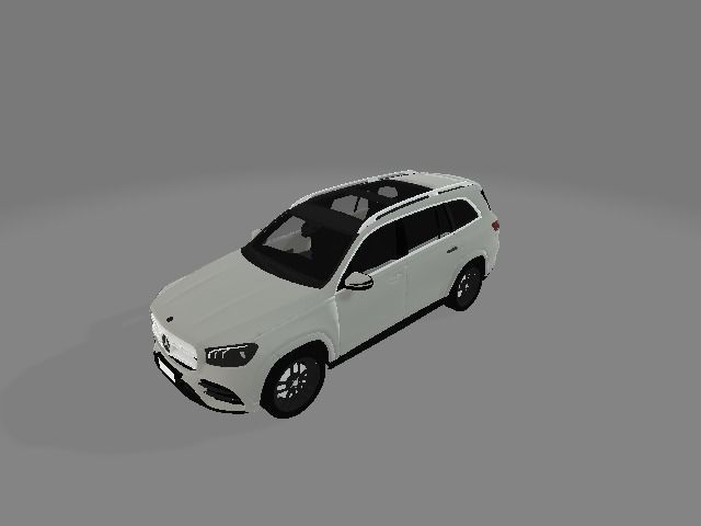 mercedes-benz mercedes suv Low-poly 3D model_1