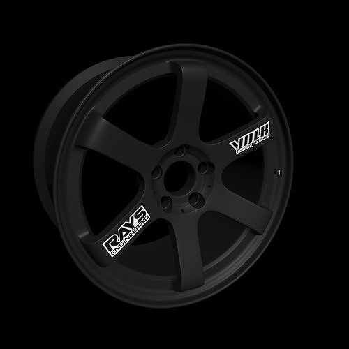 TE37 Ultra Track Edition Low-poly 3D model