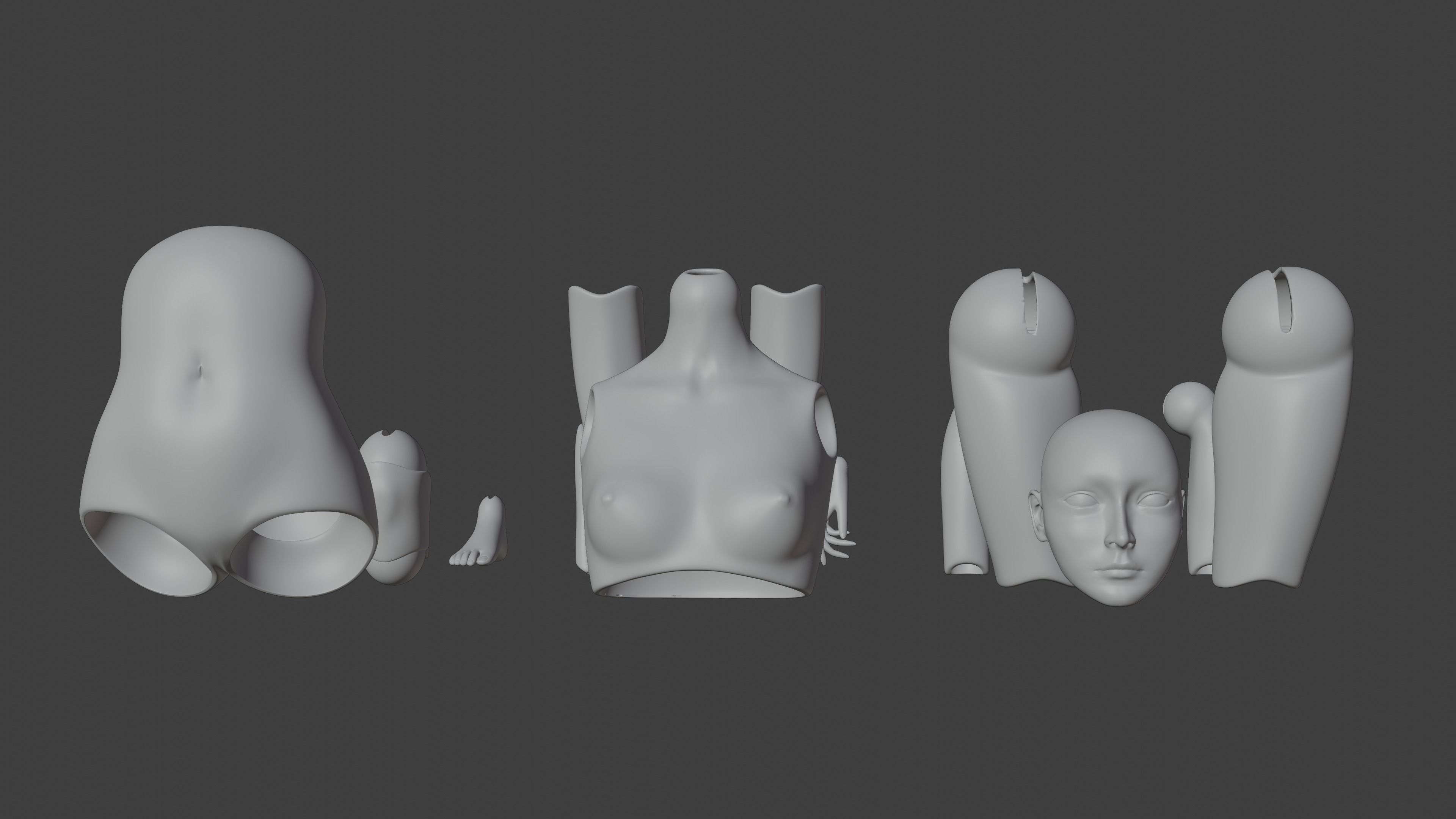 Ball Jointed Doll 3D print model_8