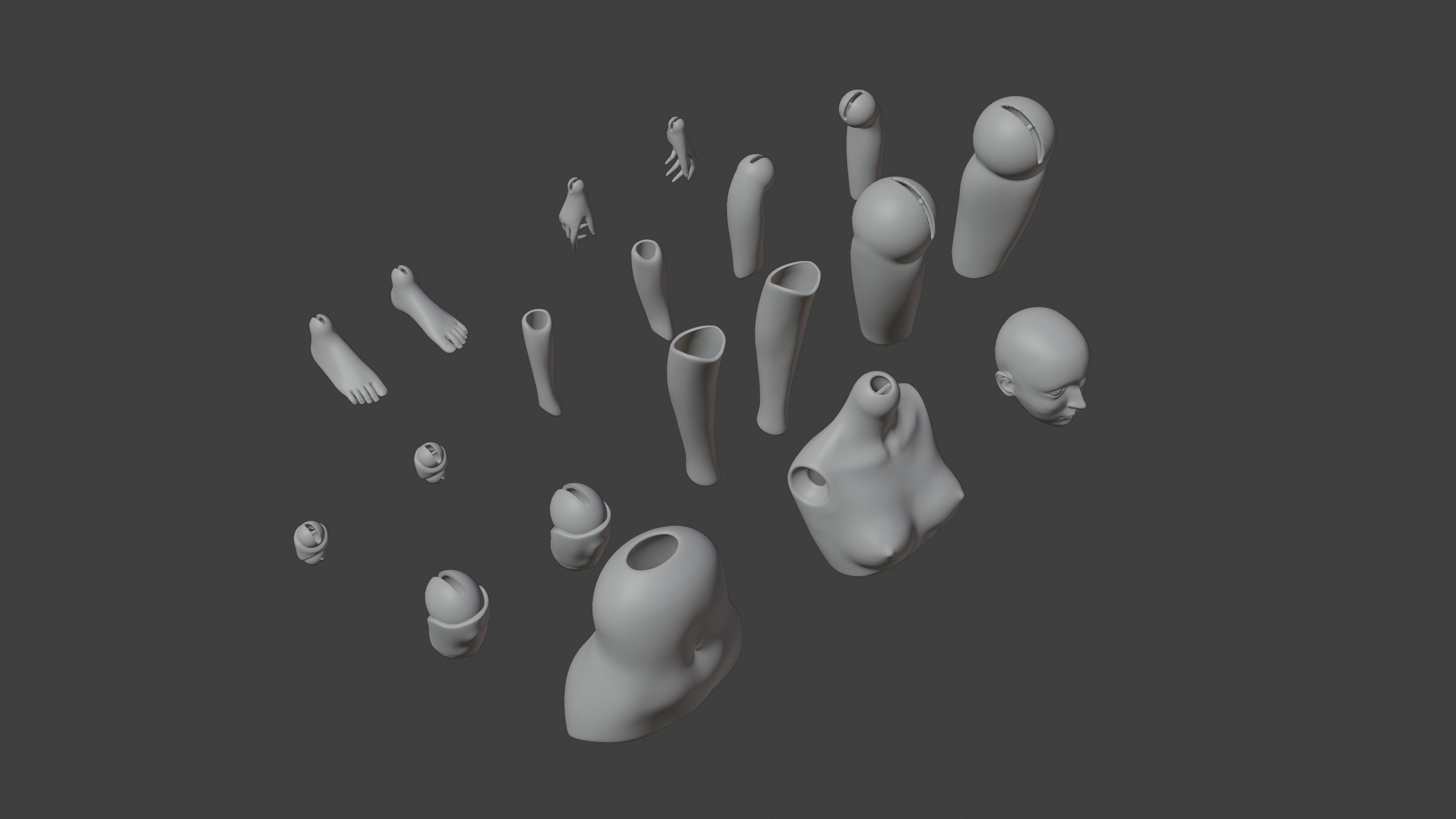 Ball Jointed Doll 3D print model_9