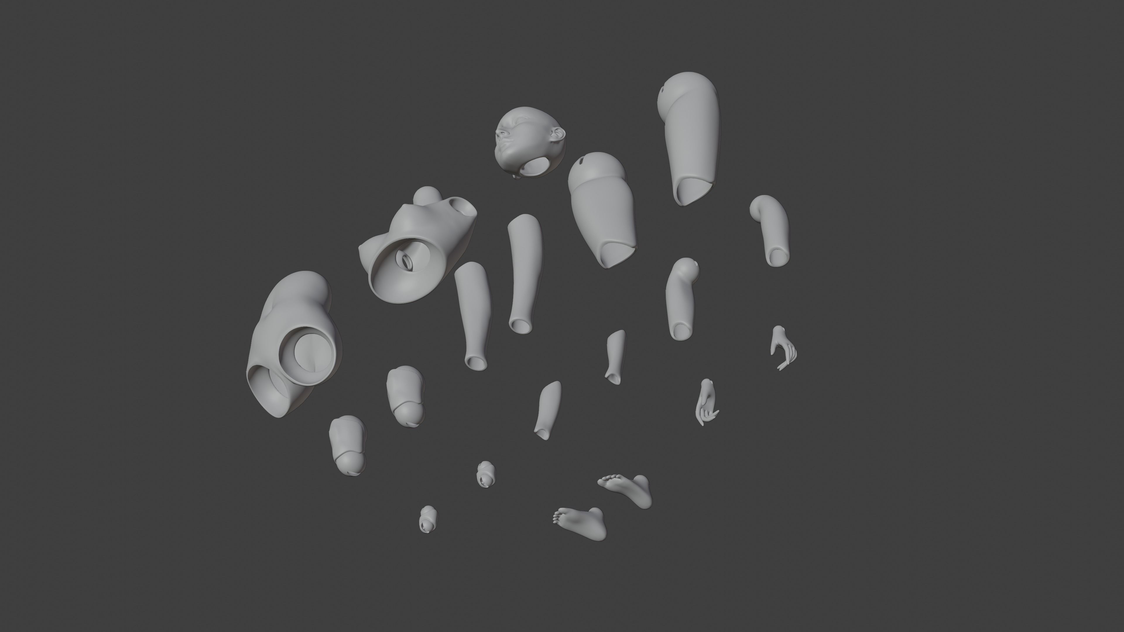 Ball Jointed Doll 3D print model_10