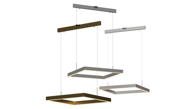 Prometheus Square Pendant by PageOne Lighting 3D model