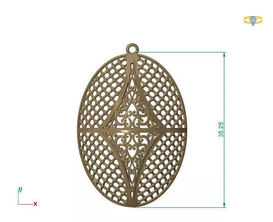 Large pendants 3DM File 26 3D print model_0